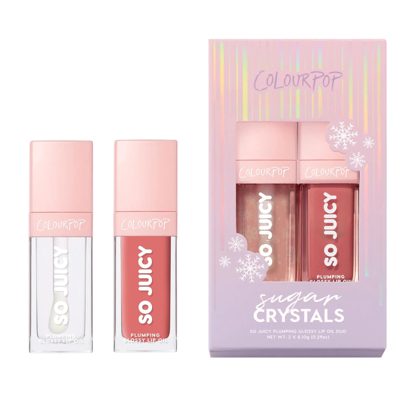 ColourPop Sugar Crystals So Juicy Plumping Glossy Lip Oil Duo (2 Count)