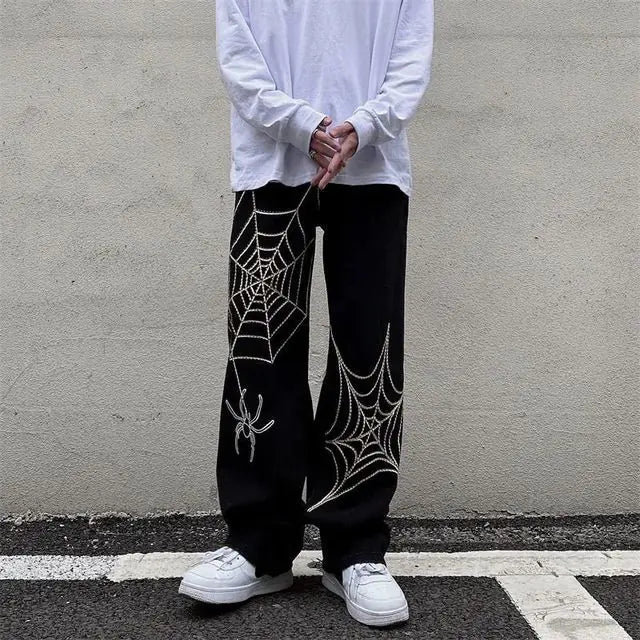 Streetwear: Y2K Anime Baggy Techwear Sweatpants for Men